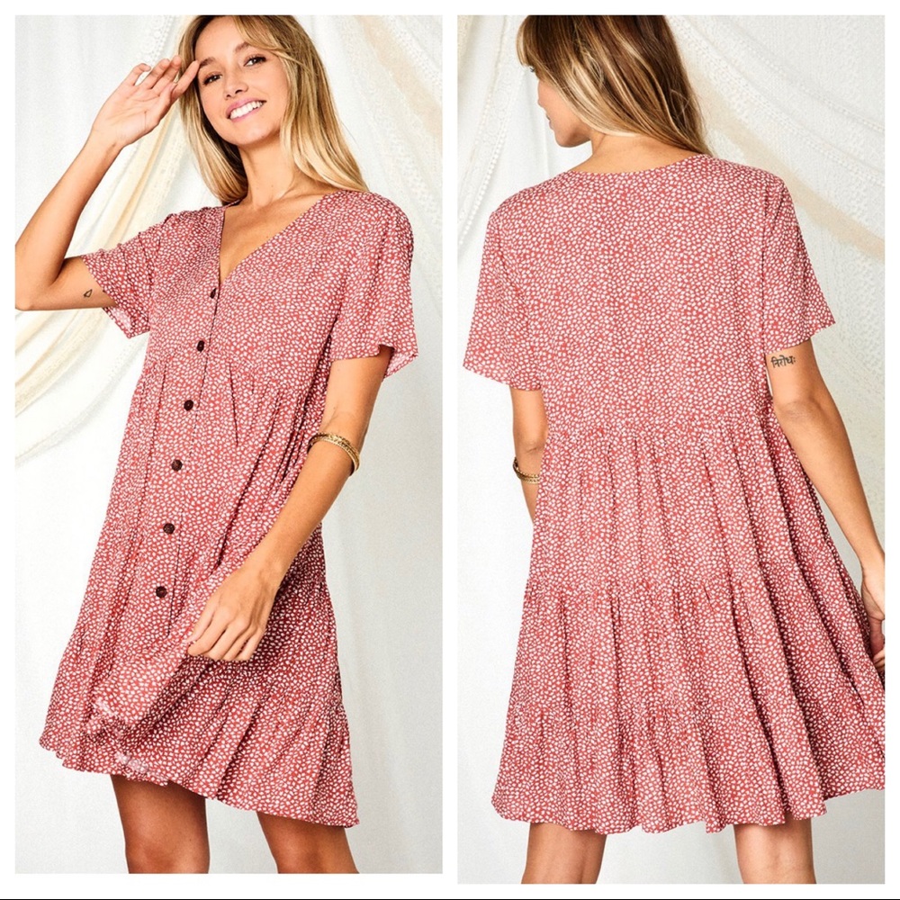✨LAST ONE✨Boho Chic floral Tiered dress - Picture 3 of 6